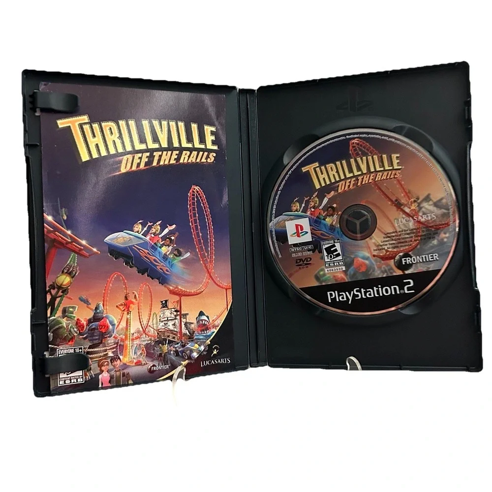 Thrillville & Thrillville Off The Rails PS2 Bundle Lot Of 2. CIB Tested